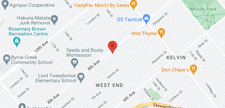 map of 1420 EIGHTH AVENUE